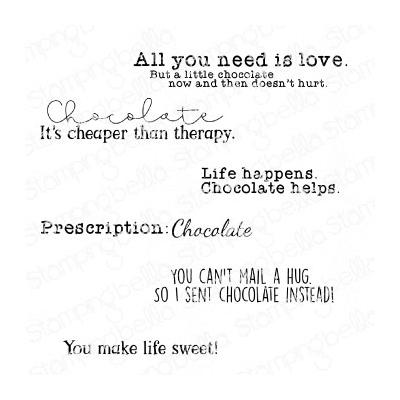 Stamping Bella Stempel - Chocolate Sentiment
