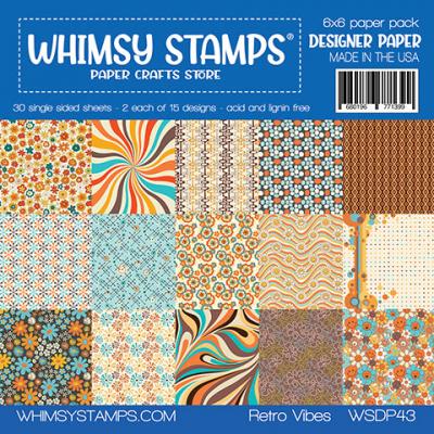 Whimsy Stamps Paper Pack - Retro Vibes
