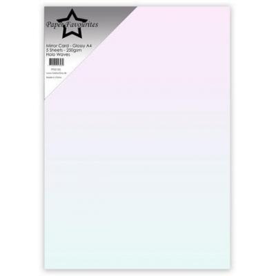 Paper Favourites Glossy Mirror Cardstock - Holo Waves