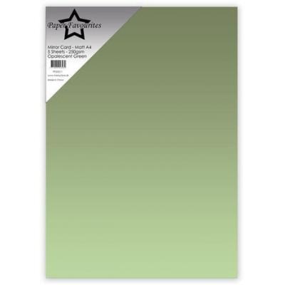 Paper Favourites Mirror Card Matte Cardstock - Opalescent Green