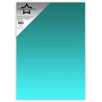 Paper Favourites Mirror Card Matte Cardstock - Silky Sky