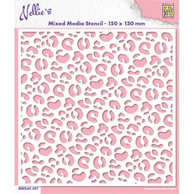 Nellie's Choice Mixed Media Stencils - Leopard