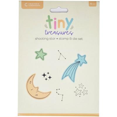 Crafter's Companion Tiny Treasures Stamp & Die - Shooting Star