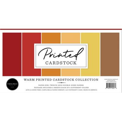 Carta Bella Printed Cardstock - Warm