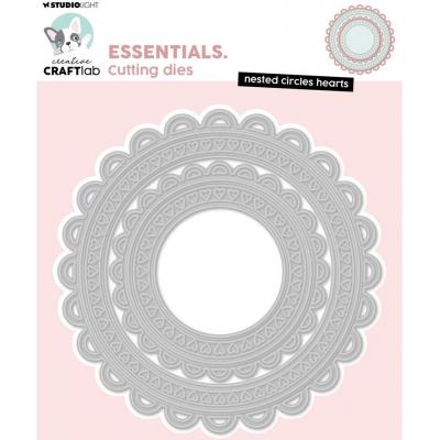 StudioLight Creative Craftlab Cutting Dies - Nested Circles Hearts