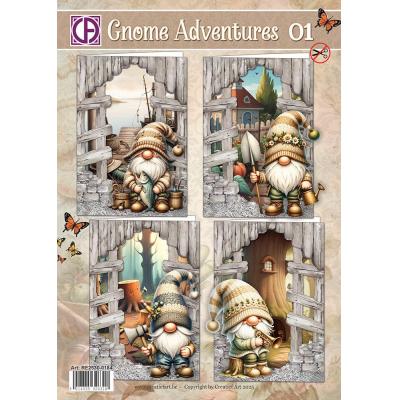 Creatief Art Gnome Adventures Card Kit