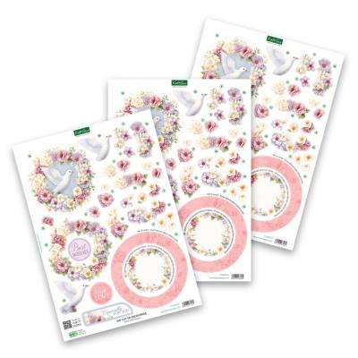 Katy Sue Designs 3D Die-Cuts - Dove With Flowers