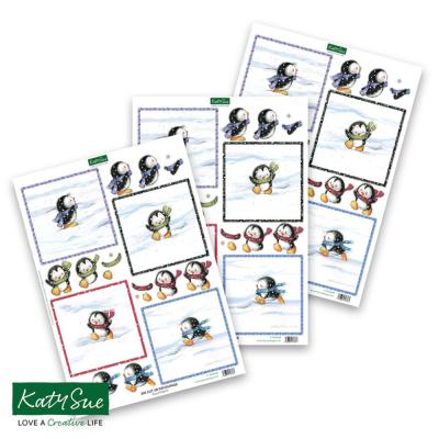 Katy Sue Designs 3D Die-Cuts - Busy Penguins