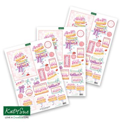 Katy Sue Designs 3D Die-Cuts - Birthday Layer Cake