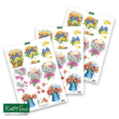 Katy Sue Designs 3D Die-Cuts - Birthday Flower