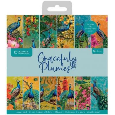 Crafter's Companion Graceful Plumes - Paper Pad