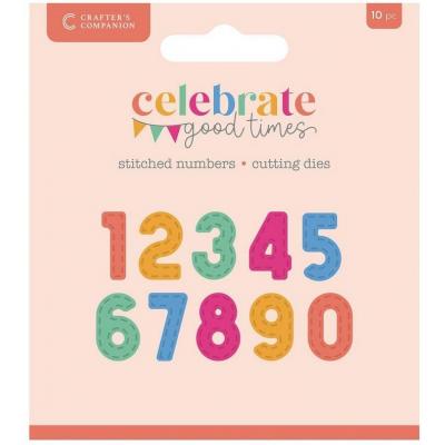 Crafter's Companion Celebrate Good Times - Stitched Numbers