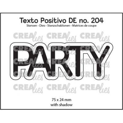 Crealies Texto Positivo Dies Deutsch - Party