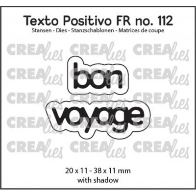 Crealies Texto Positivo Dies French  - Bon Voyage FR)