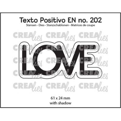 Crealies Texto Positivo Dies English - Love