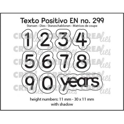 Crealies Texto Positivo Dies English - 1,2,3 Years