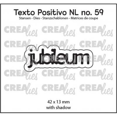 Crealies Texto Positivo Dies Dutch - Jubileum (NL)