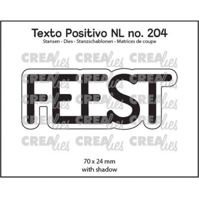 Crealies Texto Positivo Dies Dutch - Feest  (NL)