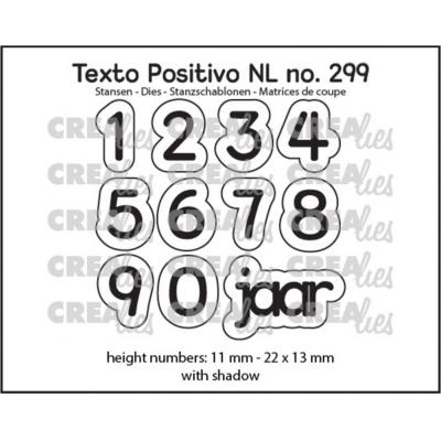 Crealies Texto Positivo Dies Dutch - 1,2,3 Jaar (NL)