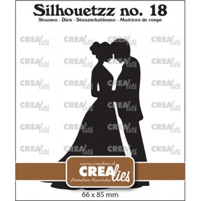 Crealies Silhouetzz Dies - Wedding Couple