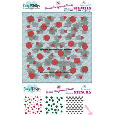 CarlijnDesign Stencil - Buddies Backgrounds School