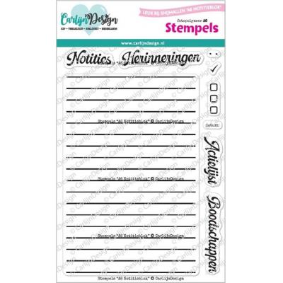 CarlijnDesign Stempel -  A6 Notitieblok (NL)