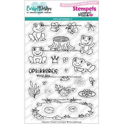 CarlijnDesign Stempel - Kikker Vriendjes