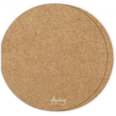 Mintay Papers - Cirlcle Card Base Kraft