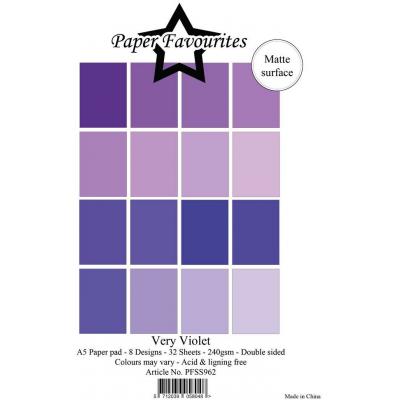 Paper Favourites Solid Colours Paper Pad - Very Violet