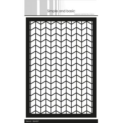 Simple and Basic Stencil - Chevron