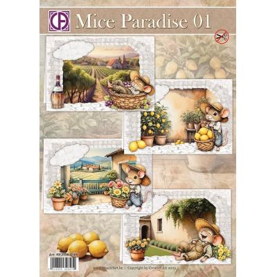 Creatief Art Mice Paradise 01 - Card Kit
