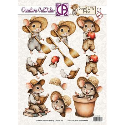 Creatief Art Sweet Little Mice 01 Creative CutOuts
