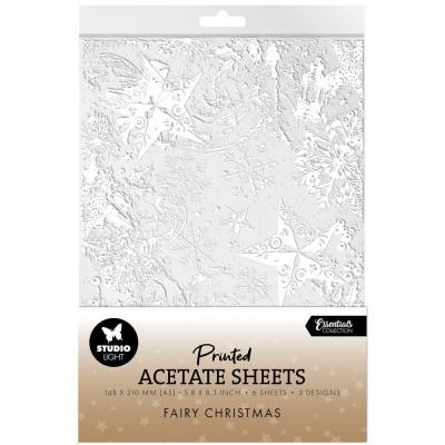 StudioLight Acetate Sheets - Fairy Christmas