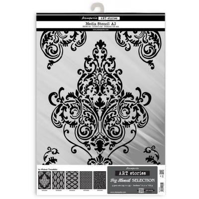 Stamperia Art Stories A3 Big Stencil  - Selection