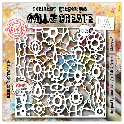 Aall and Create Stencil - Macramé