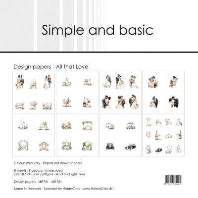 Simple and Basic Paper Pack - All that Love