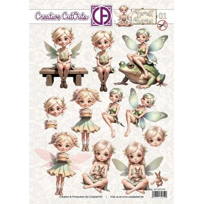 Creatief Art Forest Fairies 01 - Creative CutOuts