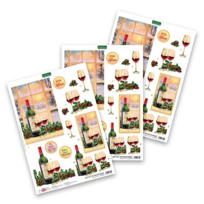 Katy Sue Designs 3D Die-Cuts - Holly & Wine