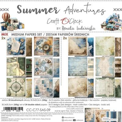 Craft O'Clock Summer Adventures - Medium Papers Set
