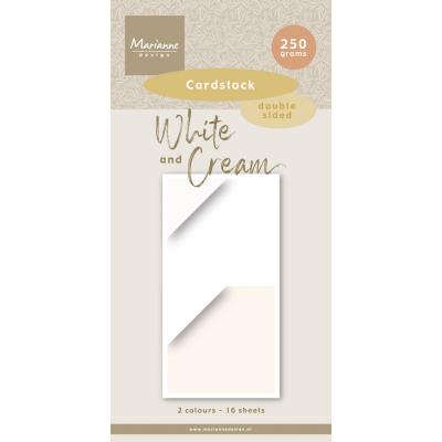 Marianne Design White & Cream - Cardstock