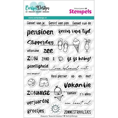 CarlijnDesign Stempel - Zomerse Teksten (NL)
