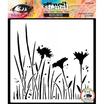 Visible Image Stencil - Wildflowers