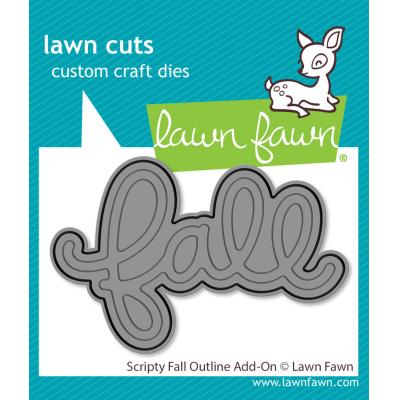 Lawn Fawn Lawn Cuts - Scripty Fall Outline Add-On