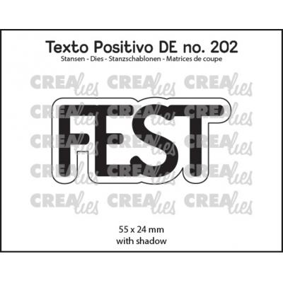 Crealies Texto Positivo Dies Deutsch - Fest