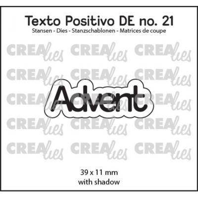Crealies Texto Positivo Dies Deutsch - Advent