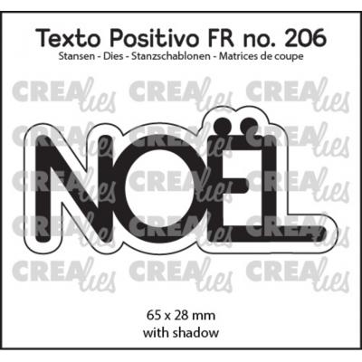 Crealies Texto Positivo Dies French - Noël (FR)