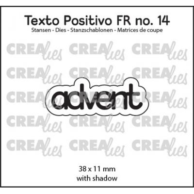Crealies Texto Positivo Dies French - Advent (FR)