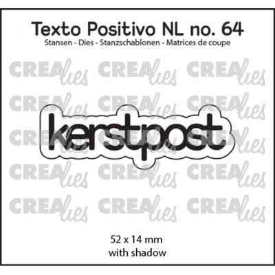 Crealies Texto Positivo Dies Dutch - Kerstpost (NL)