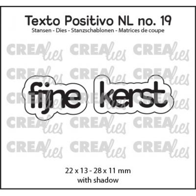 Crealies Texto Positivo Dies Dutch - Fijne Kerst (NL)