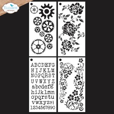 Elizabeth Craft Designs  In the Garden Stencil - Journal 8